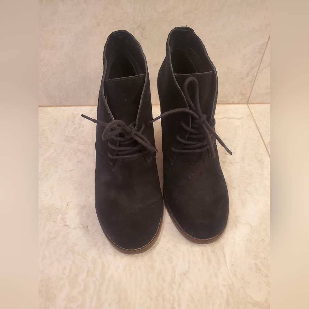 Lucky Brand Yamene Wedge Ankle Boots, Women's Size 9M, Black